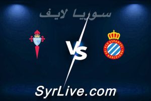 مشاهدة مباراة إسبانيول و سيلتا فيغو بث مباشر اليوم 2026-02-14 syrialive