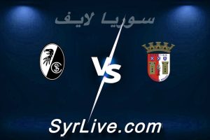 مشاهدة مباراة سبورتينغ براغا و فرايبورج بث مباشر اليوم 2026-04-30 syrialive