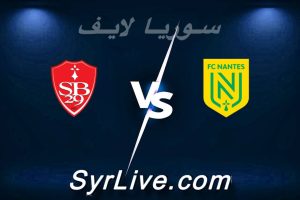 مشاهدة مباراة نانت و بريست بث مباشر اليوم 2026-04-19 syrialive